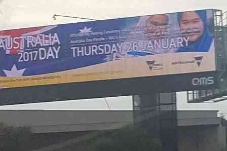 Australia Day Billboard Featuring Girls in Hijabs Removed after Threats