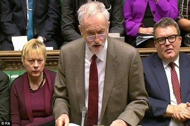 英国反对党工党领袖批评英国参与袭击叙利亚