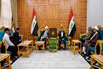 العتبة العلويّة تستقبل راية الإمام الرضا (ع) + صور
