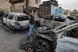 Israeli Settlers Set Ablaze Palestinian Vehicles in Quds Attack