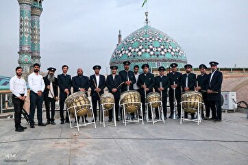 Playing Naqqareh in Yazd Ahead of Imam Reza’s Birth Anniversary