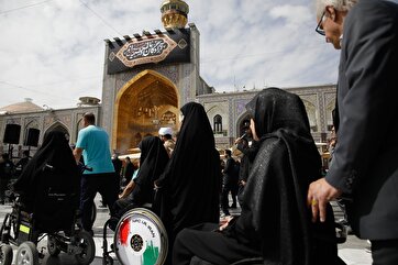 Iranian Athletes Visit Imam Reza Shrine Before Leaving for 2024 Paralympic Games