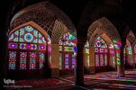 Colorful Glasses of Iran’s Pink Mosque Under Restoration: Official