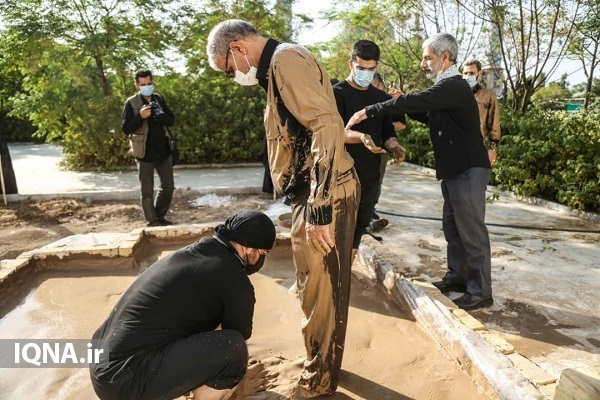گزارش ایکنا از رستاخیز عاشورایی لر زبان&zwnj;های قمی با آیین&laquo;گل مالی&raquo;+ فیلم