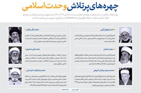 اینفوگرافیک | چهره‌های پرتلاش وحدت اسلامی