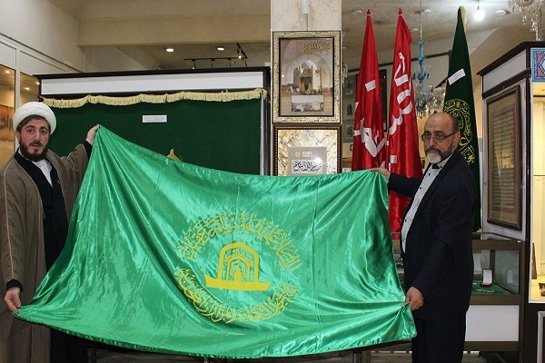 پرچم حرم حضرت مسلم بن عقیل(ع) در موزه فاطمی