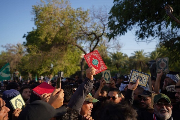 عکس | تجمع عراقی‌ها در محکومیت قرآن‌سوزی