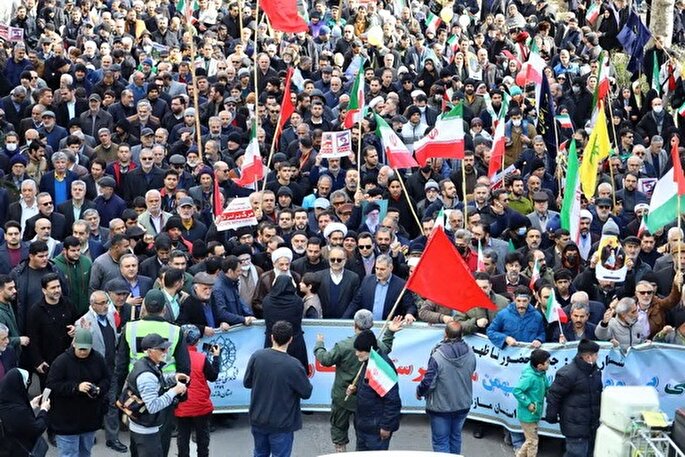 عکس | راهپیمایی 22 بهمن در ساری