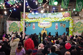 عکس | جشن نیمه شعبان در مسجد صاحب‌الزمان(عج) خرم‌آباد