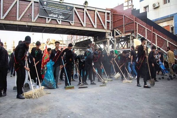 313 قمی برای نظافت کربلای معلی اعزام شدند