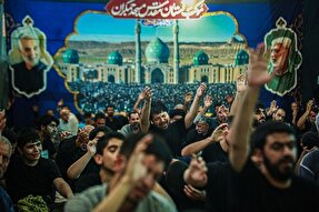 عکس| عزاداری حسینی در موکب آستان مقدس مسجد جمکران