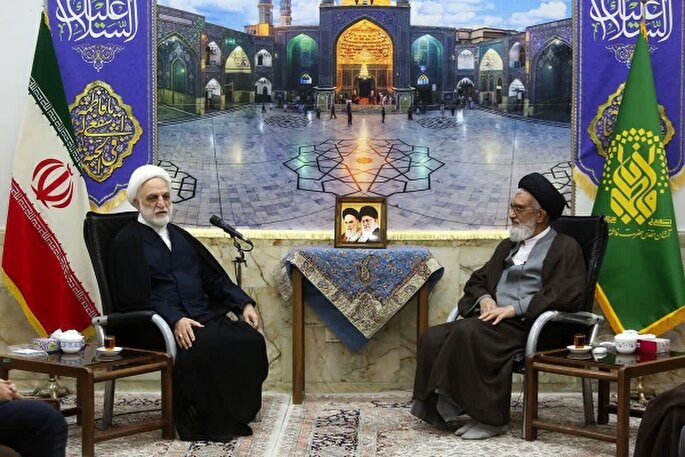 رئیس قوه قضاییه با تولیت حرم بانوی کرامت دیدار کرد