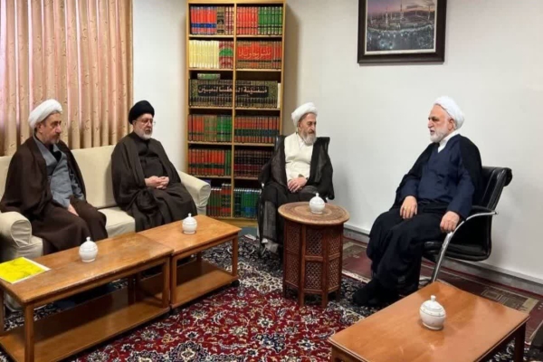 دیدار رئیس قوه قضائیه با آیت‌الله‌العظمی سبحانی