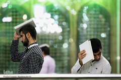 مراسم احیا شب نوزدهم ماه رمضان در حرم حضرت معصومه(س)