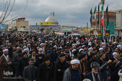 راهپیمایی مردم قم در حمایت از اقتدار نظام اسلامی وسپاه