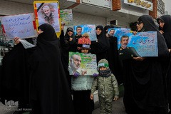 راهپیمایی مردم قم در حمایت از اقتدار نظام اسلامی وسپاه