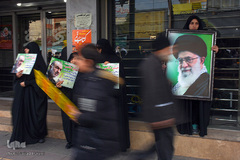 راهپیمایی مردم قم در حمایت از اقتدار نظام اسلامی وسپاه