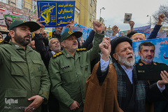 راهپیمایی مردم قم در حمایت از اقتدار نظام اسلامی وسپاه