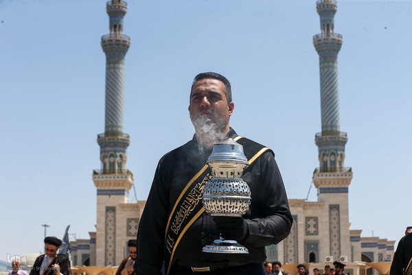 دسته عزا خادمان حرم مطهر بانوی کرامت در رثای امام جواد(ع)//////قم///