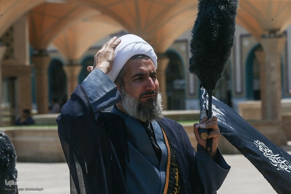 دسته عزا خادمان حرم مطهر بانوی کرامت در رثای امام جواد(ع)//////قم///