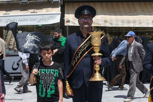دسته عزا خادمان حرم مطهر بانوی کرامت در رثای امام جواد(ع)//////قم///