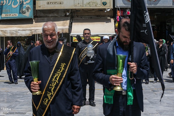 دسته عزا خادمان حرم مطهر بانوی کرامت در رثای امام جواد(ع)//////قم///