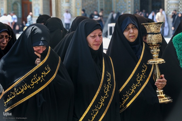 دسته عزا خادمان حرم مطهر بانوی کرامت در رثای امام جواد(ع)//////قم///