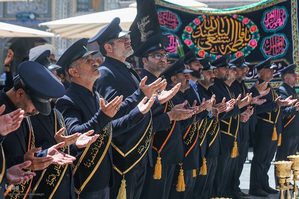 دسته عزا خادمان حرم مطهر بانوی کرامت در رثای امام جواد(ع)//////قم///