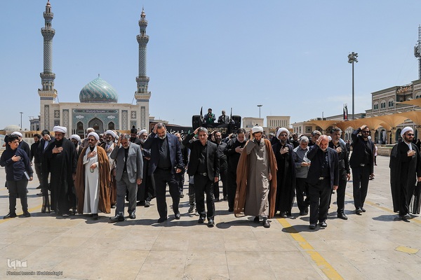 دسته عزا خادمان حرم مطهر بانوی کرامت در رثای امام جواد(ع)//////قم///