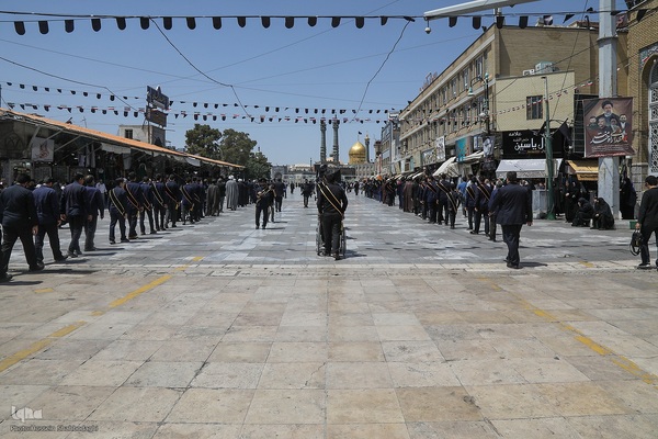 دسته عزا خادمان حرم مطهر بانوی کرامت در رثای امام جواد(ع)//////قم///