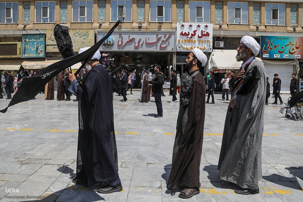 دسته عزا خادمان حرم مطهر بانوی کرامت در رثای امام جواد(ع)//////قم///