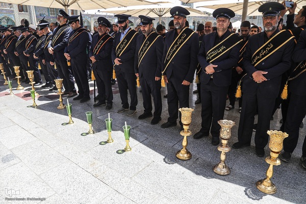 دسته عزا خادمان حرم مطهر بانوی کرامت در رثای امام جواد(ع)//////قم///