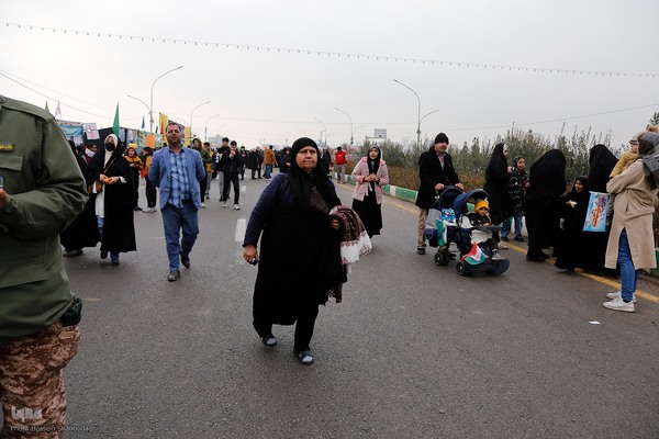 مسیر پیاده روی منتهی به مسجد جمکران