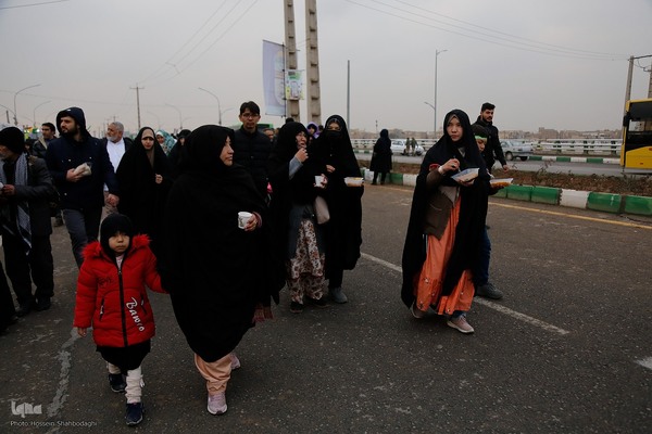 مسیر پیاده روی منتهی به مسجد جمکران
