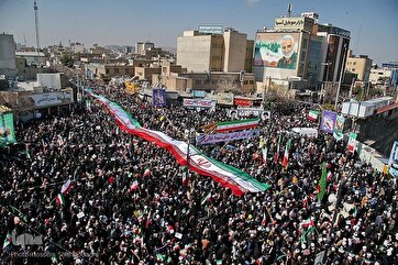 A marcha de celebração de 22 de Bahman, a vitória da revolução islâmica em todo o Irã