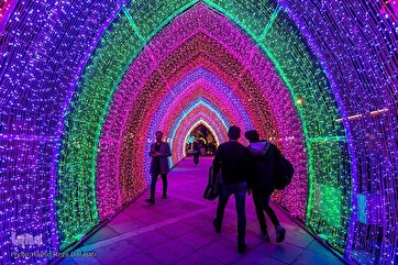 Iluminando a cidade de Teerã para a metade de Sha'ban