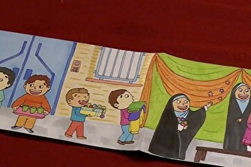 A celebração e alegria das crianças aguardando a vinda do Imam Mahdi (que a paz esteja com ele)